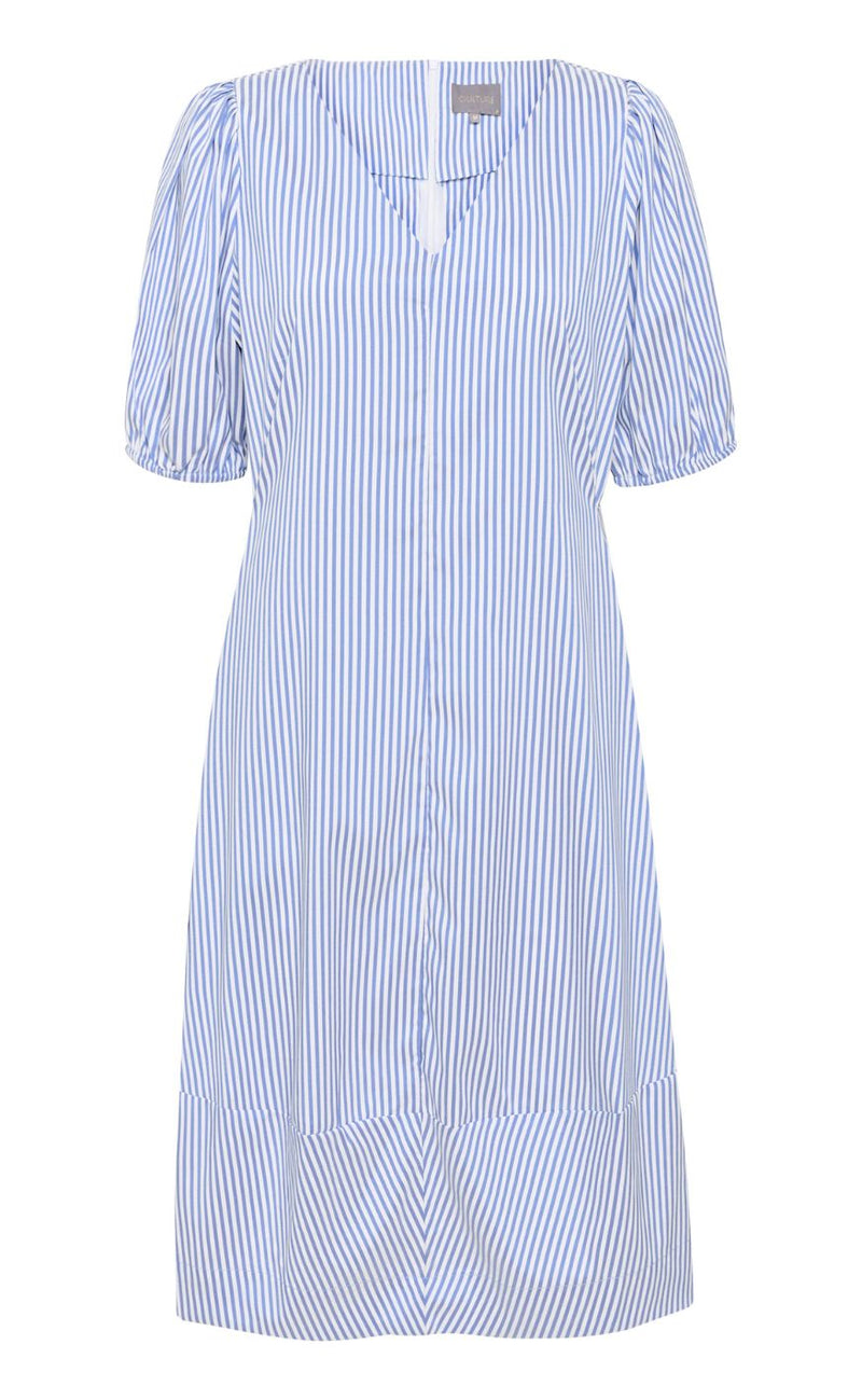 Culture Kjole - Abigail Puff SS - Mazarine Blue