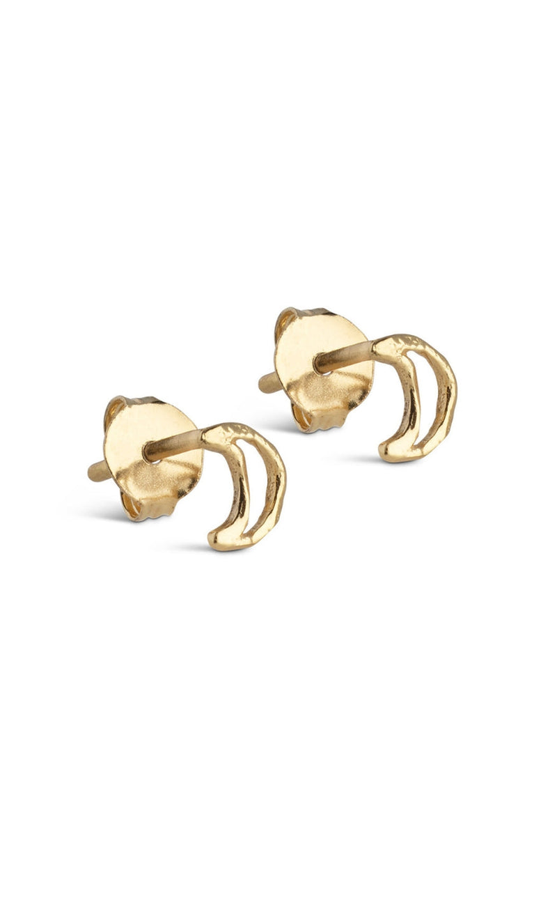 ENAMEL Copenhagen Øreringer - Organic Moon - Gold Colour