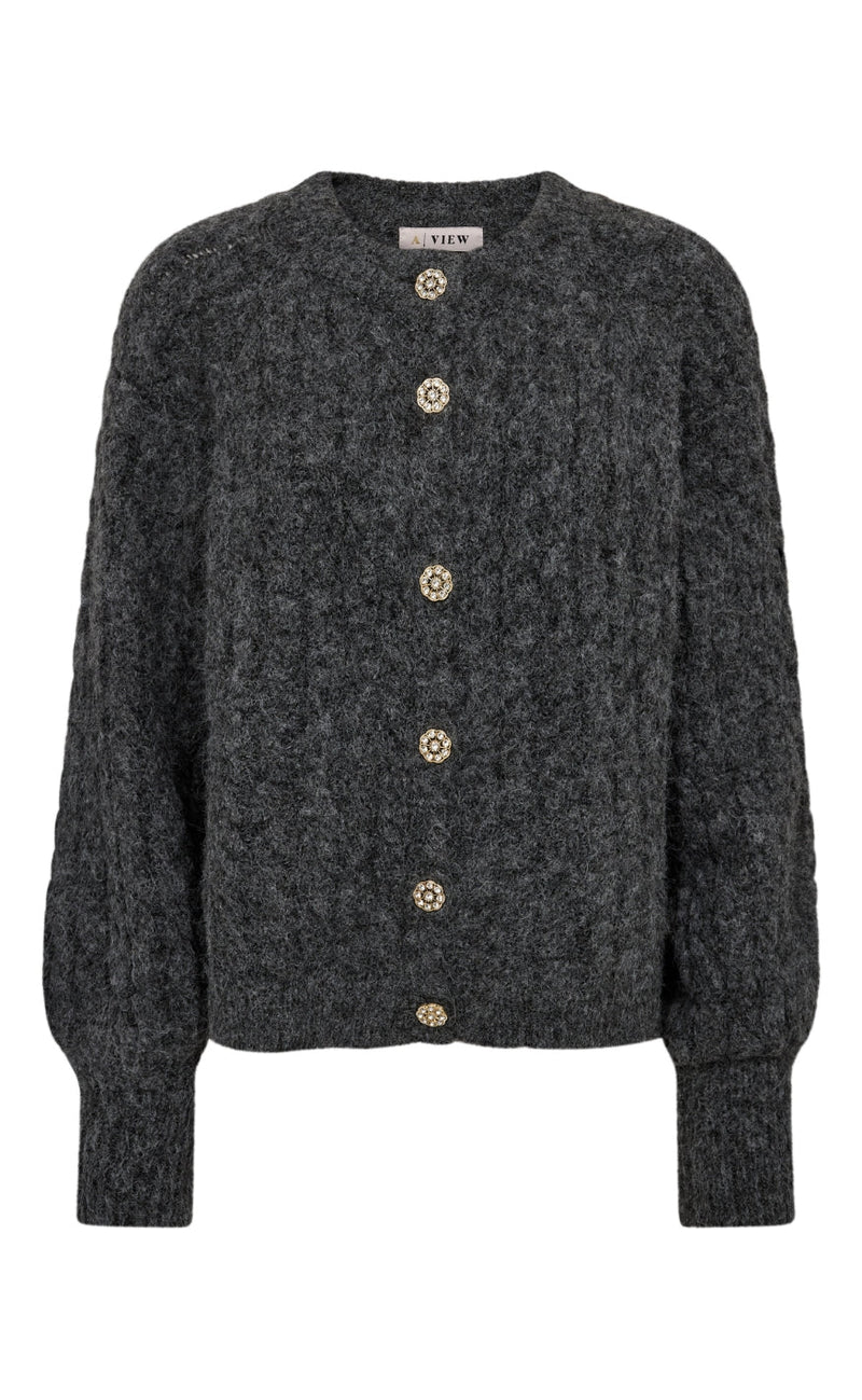 A-View Cardigan - Kabba - Dark Grey