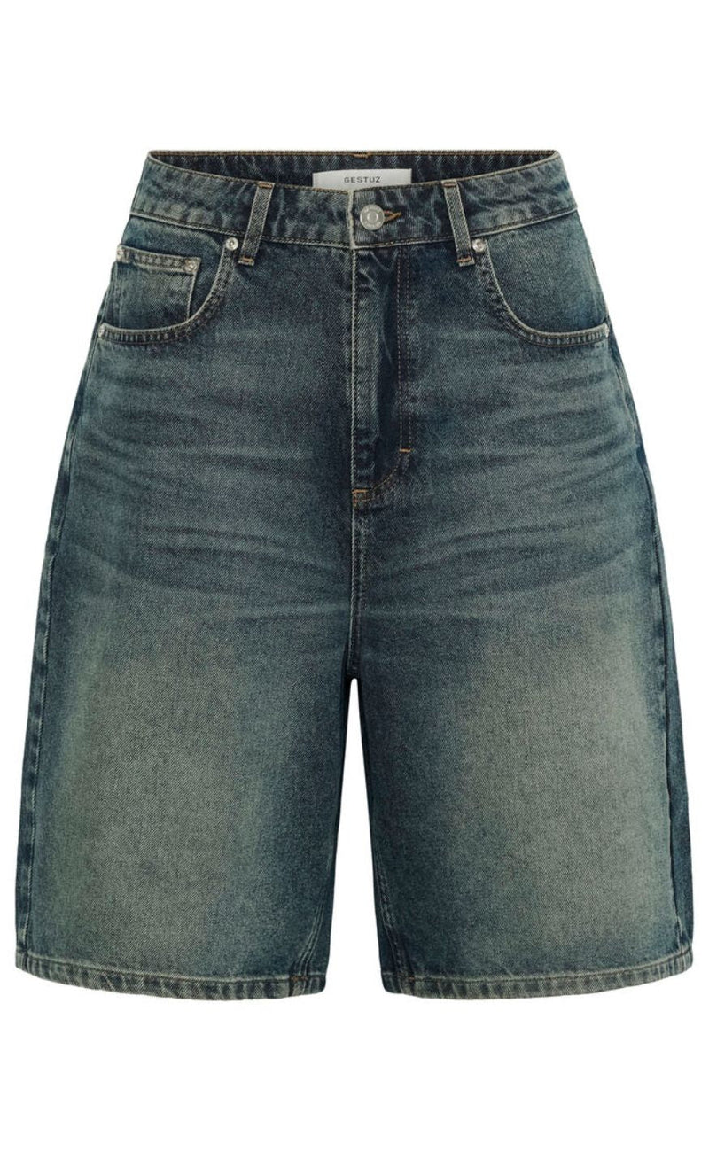 Gestuz Shorts - Susara - Blue/Green Wash