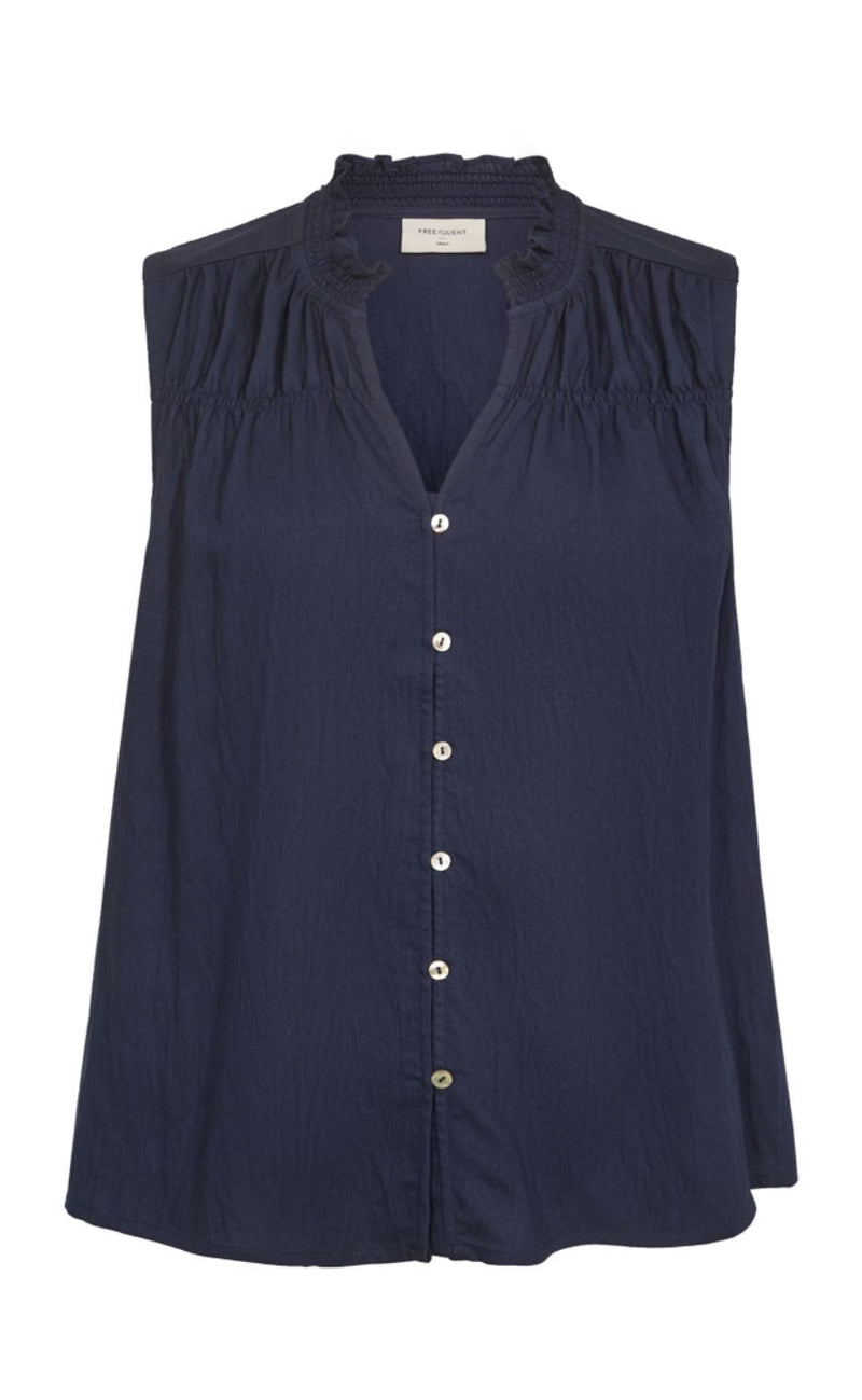 Freequent Bluse - Sally - Navy Blazer