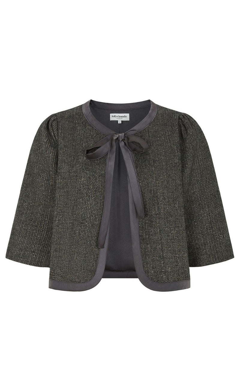 Lollys Laundry Jakke - Trine Short - Dark Mokka