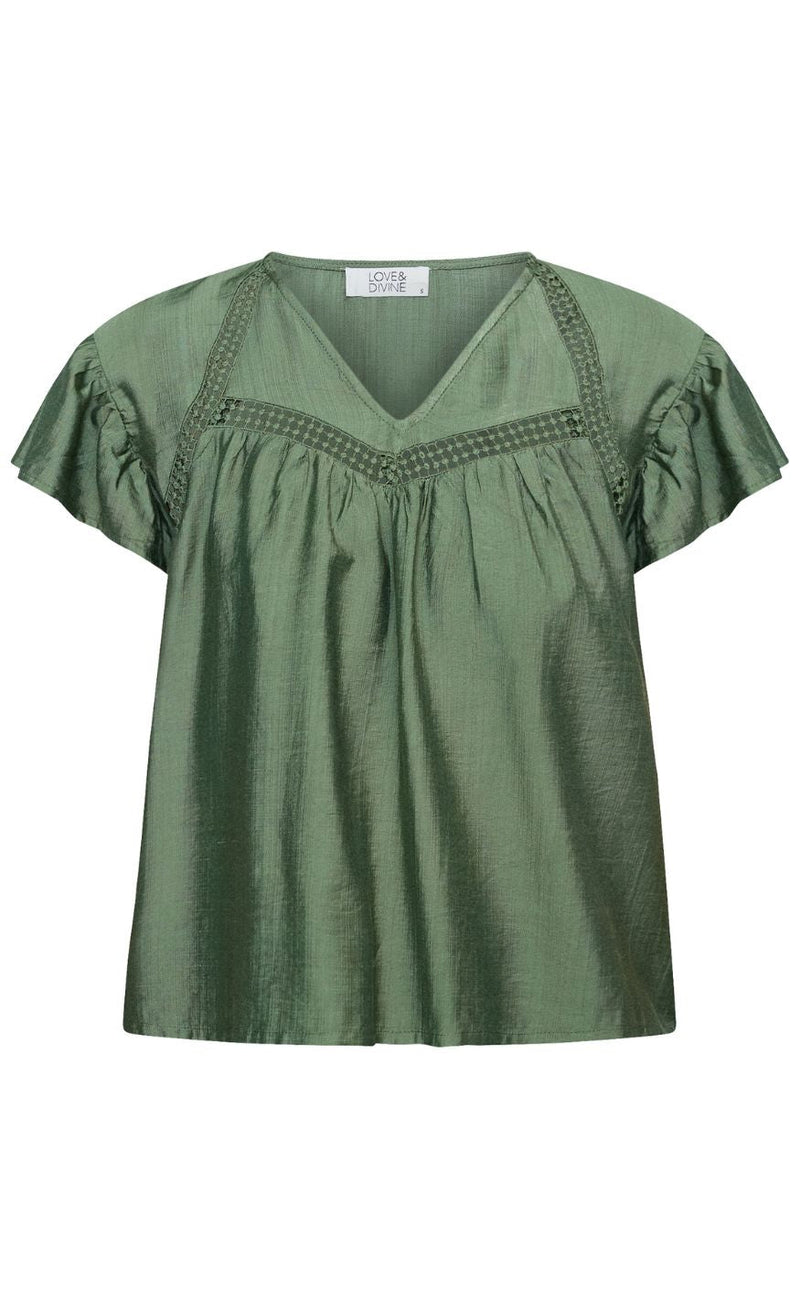 Love & Divine Topp - Love1616 - Dark Olive