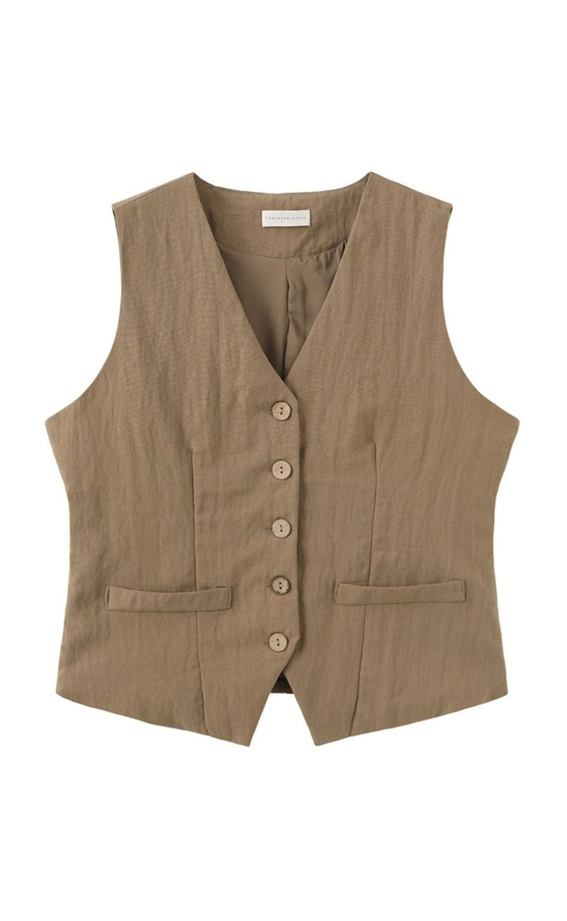 Luxzuz Vest - Alessandra - Dark Sand