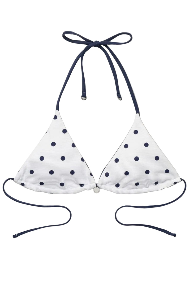 Panos Emporio Bikinitopp/Topp - Galathea - White/Navy Reversible