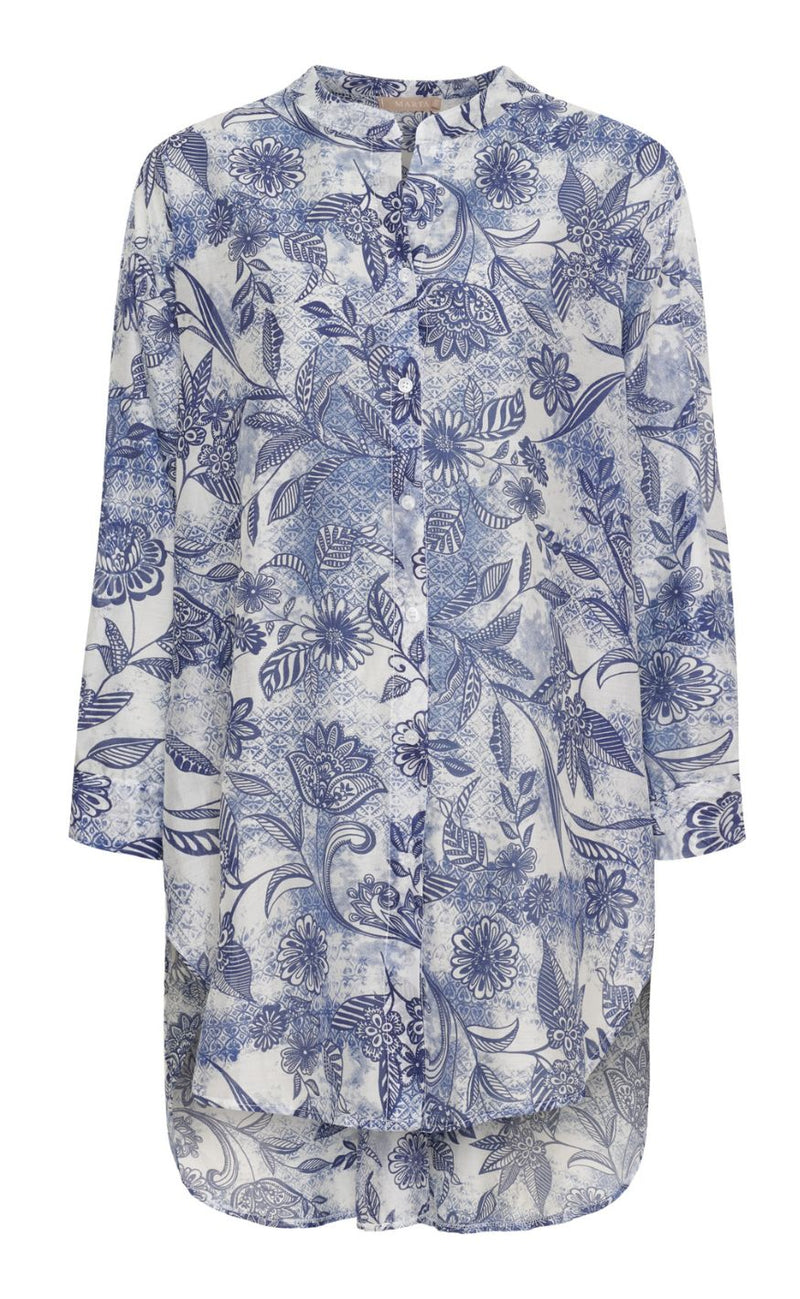 Marta Du Chateau Bluse - Lucca - Dark Blue
