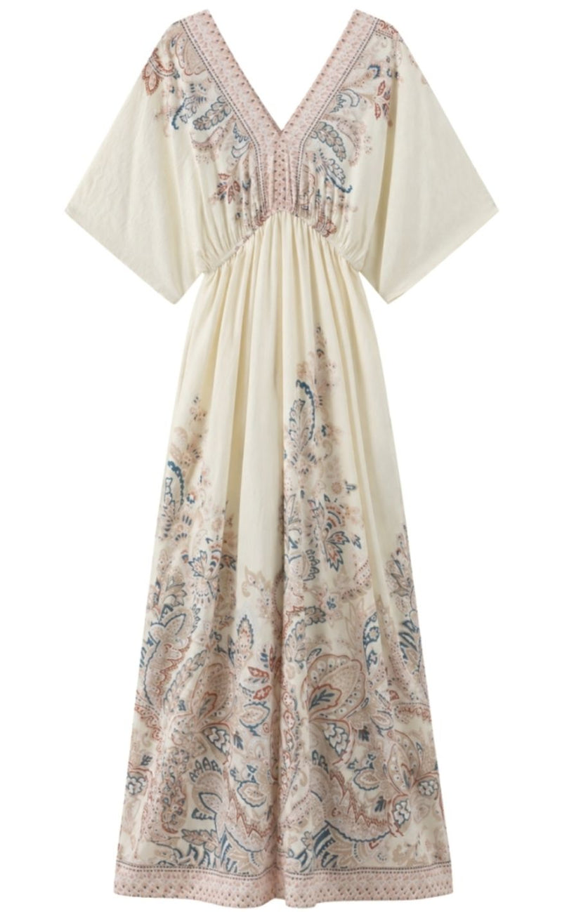 Luxzuz Kjole - Vibecke - Off White 7038