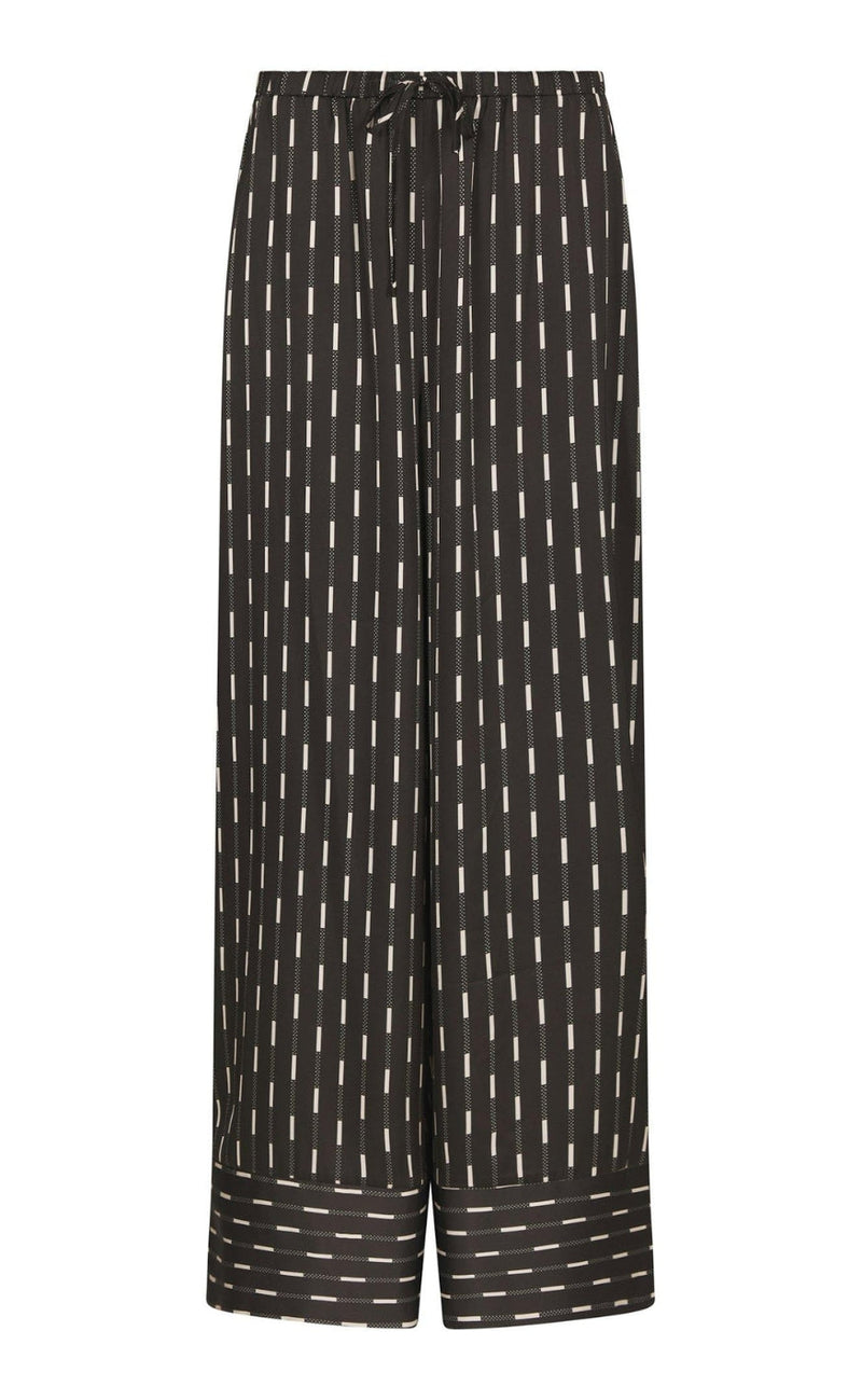 Neo Noir Bukser - Sora Print - Dark Brown
