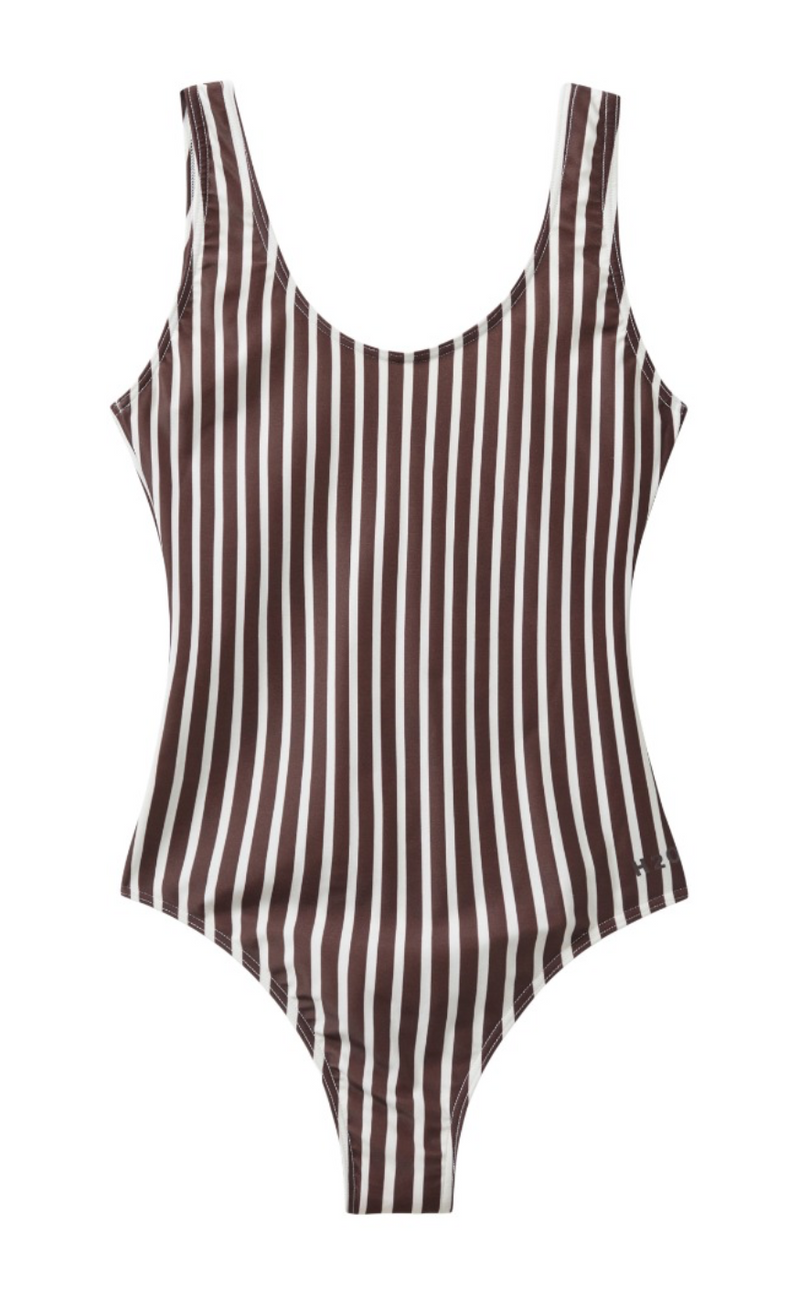H2O Badedrakt - Stripe Swim - Bark