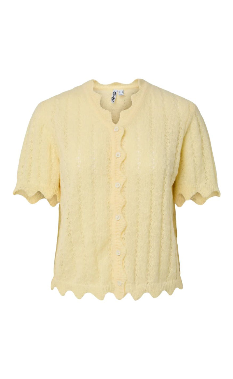 Pieces Cardigan - Ada SS - French Vanilla