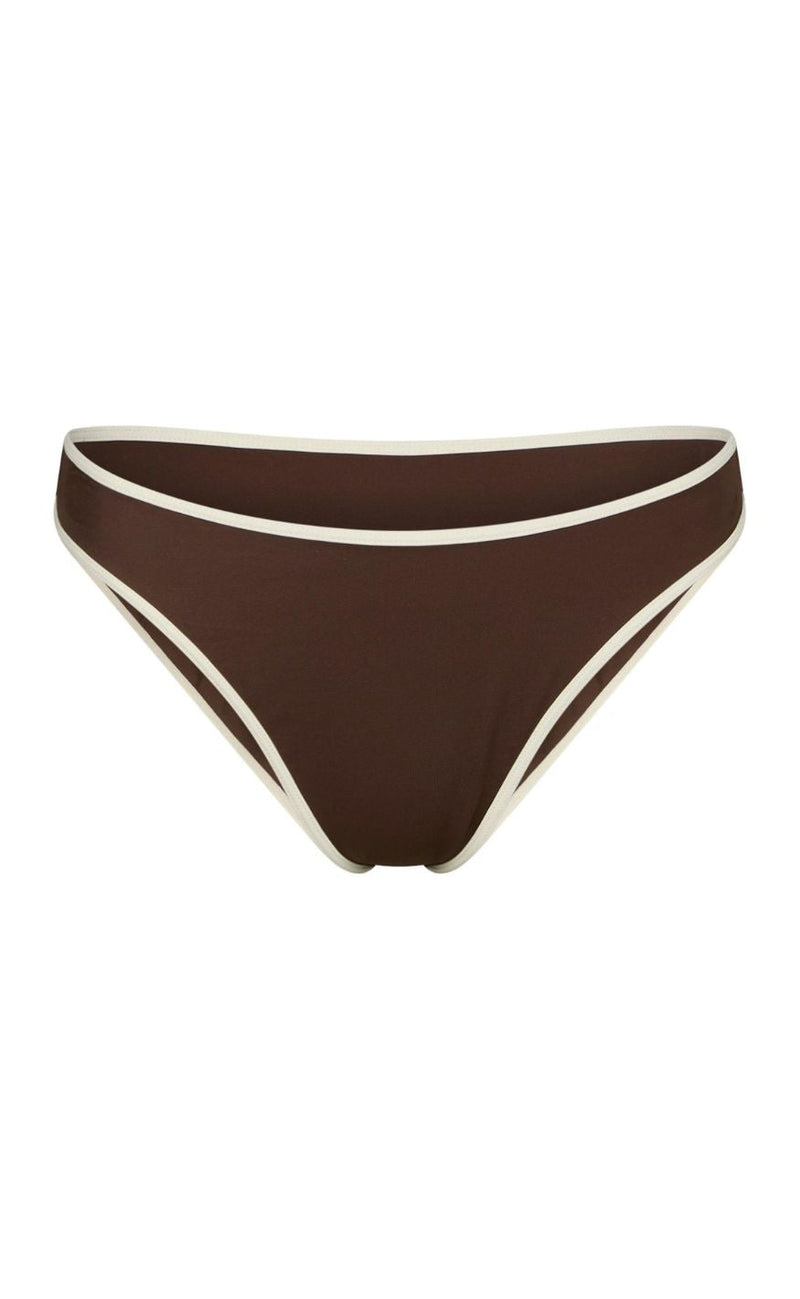 Neo Noir Bikinitruse - Jovita Solid - Dark Brown/Creme
