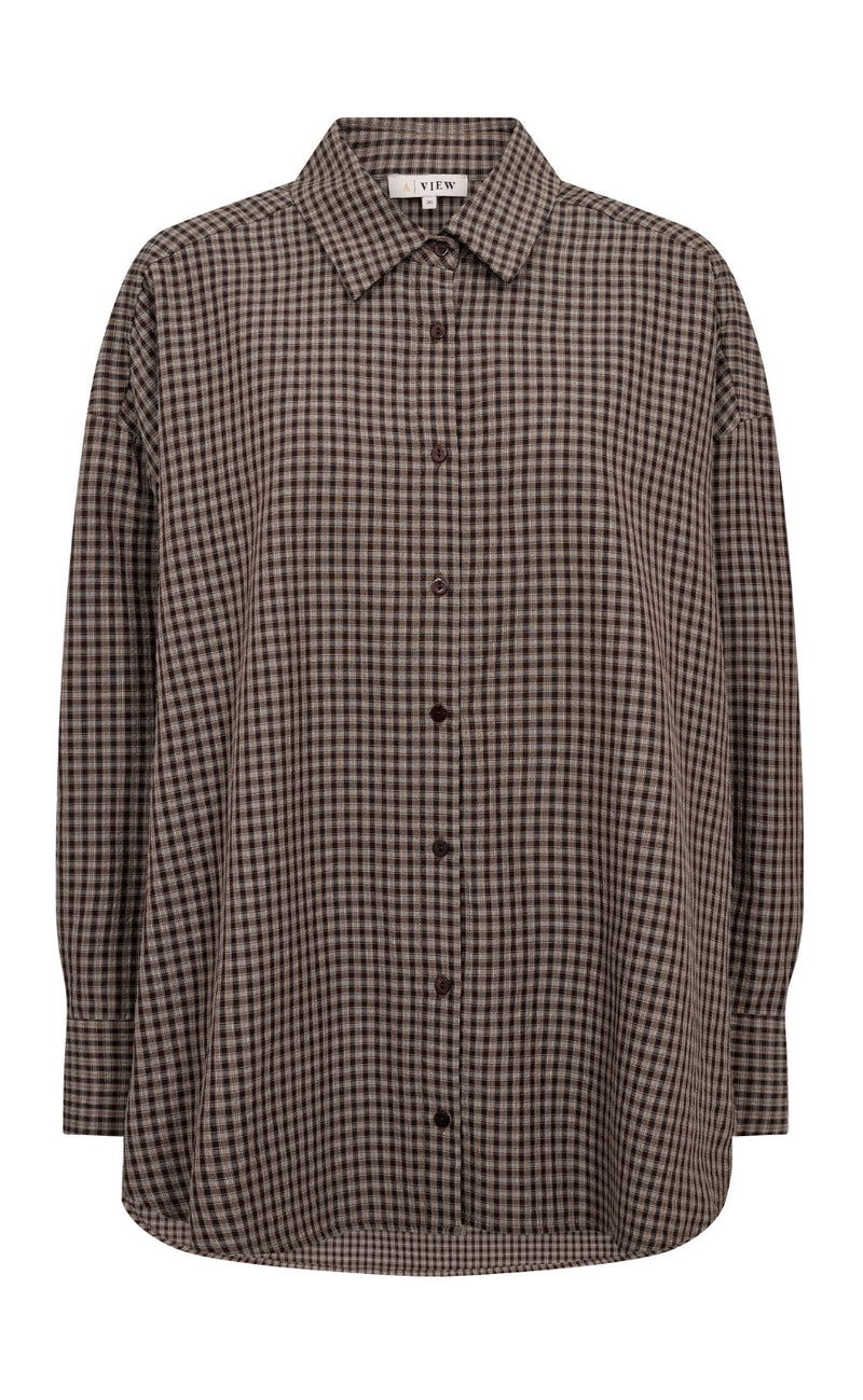 A-View Skjorte - Sonja Check - Black