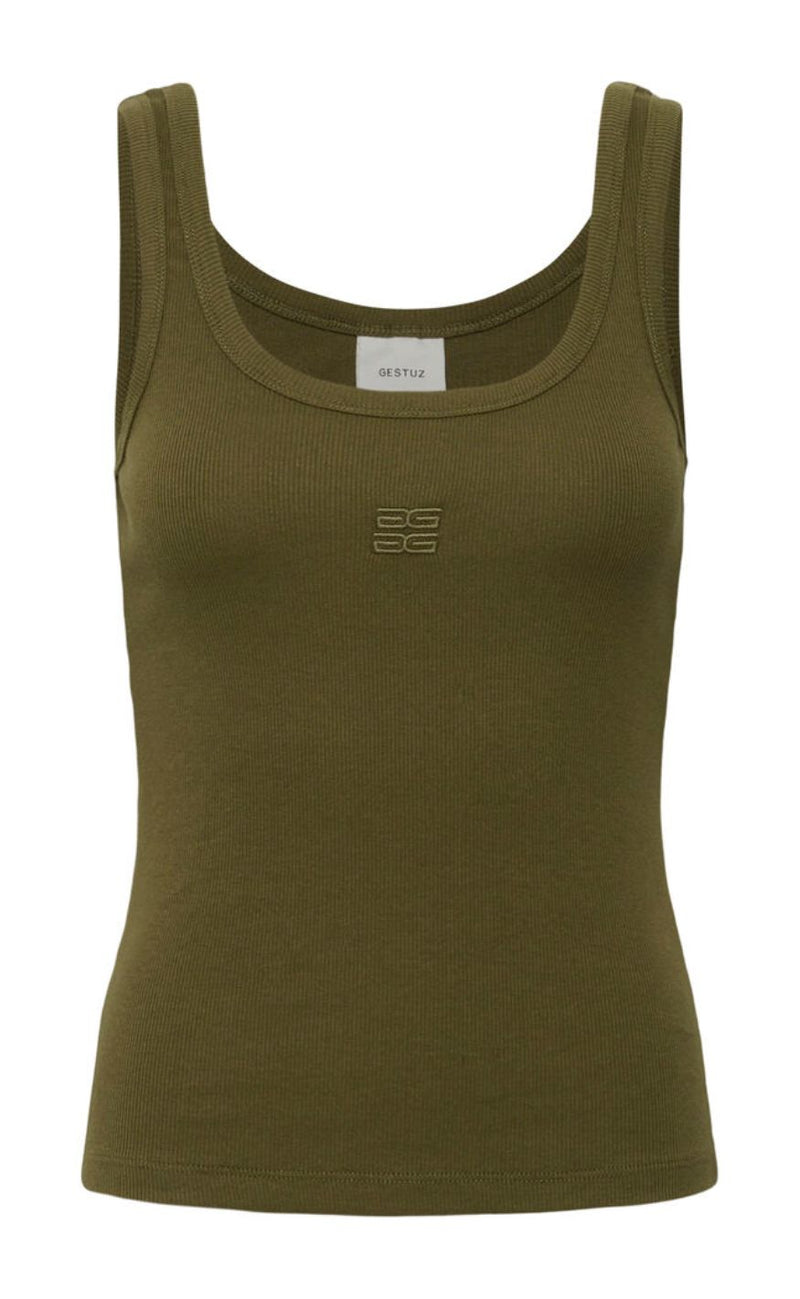 Gestuz Topp - Drew Logo 2.0 - Military Olive