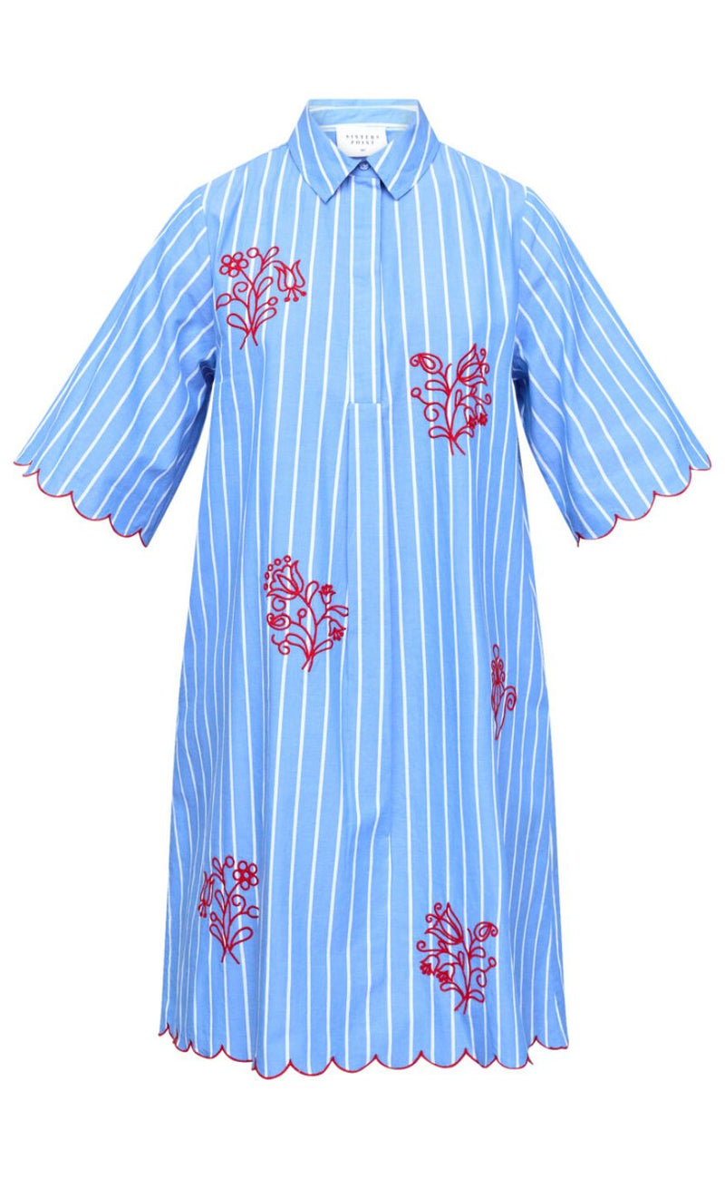 Sister Point Kjole - EDINA-DR2 - Blue Stripes