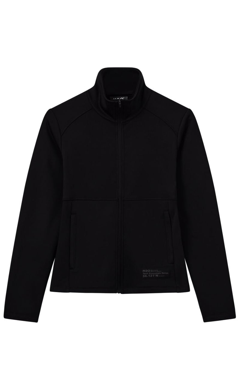 H2O Jakke - Birkholm Essential Midlayer Full Zip - Black