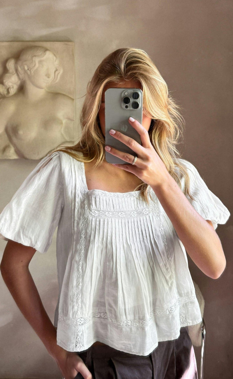 Neo Noir Bluse - Tukana S Voile - Ivory