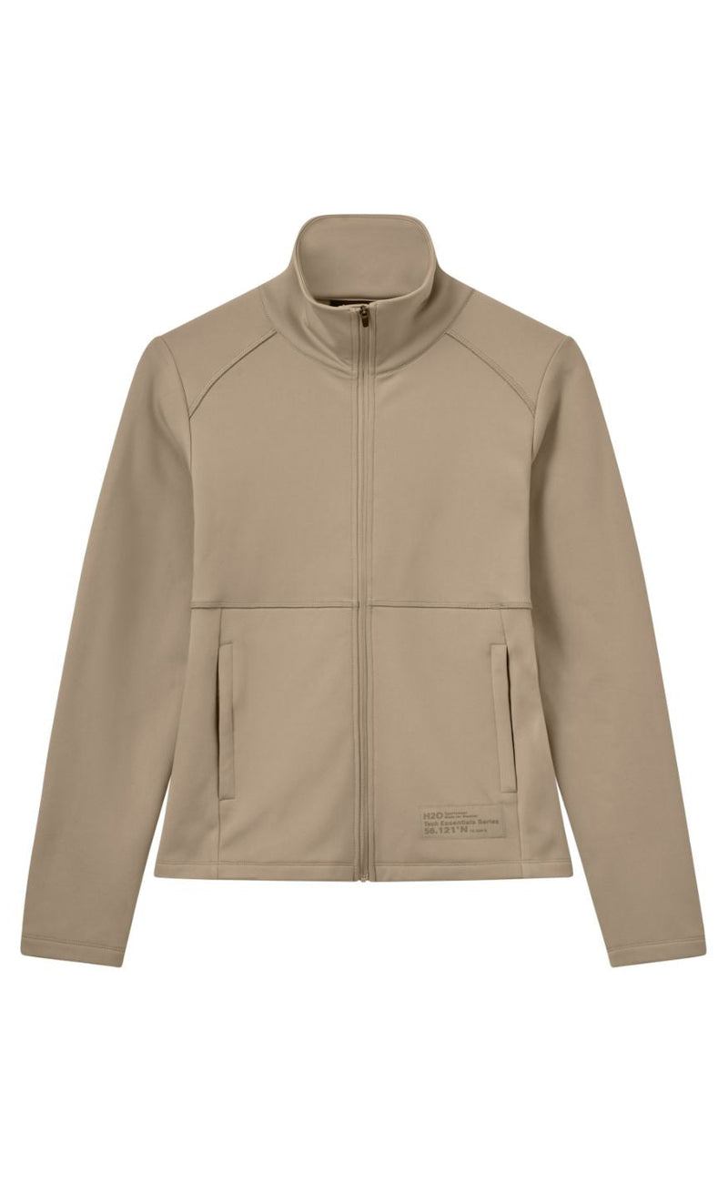 H2O Jakke - Birkholm Essential Midlayer Full Zip - Warm Grey