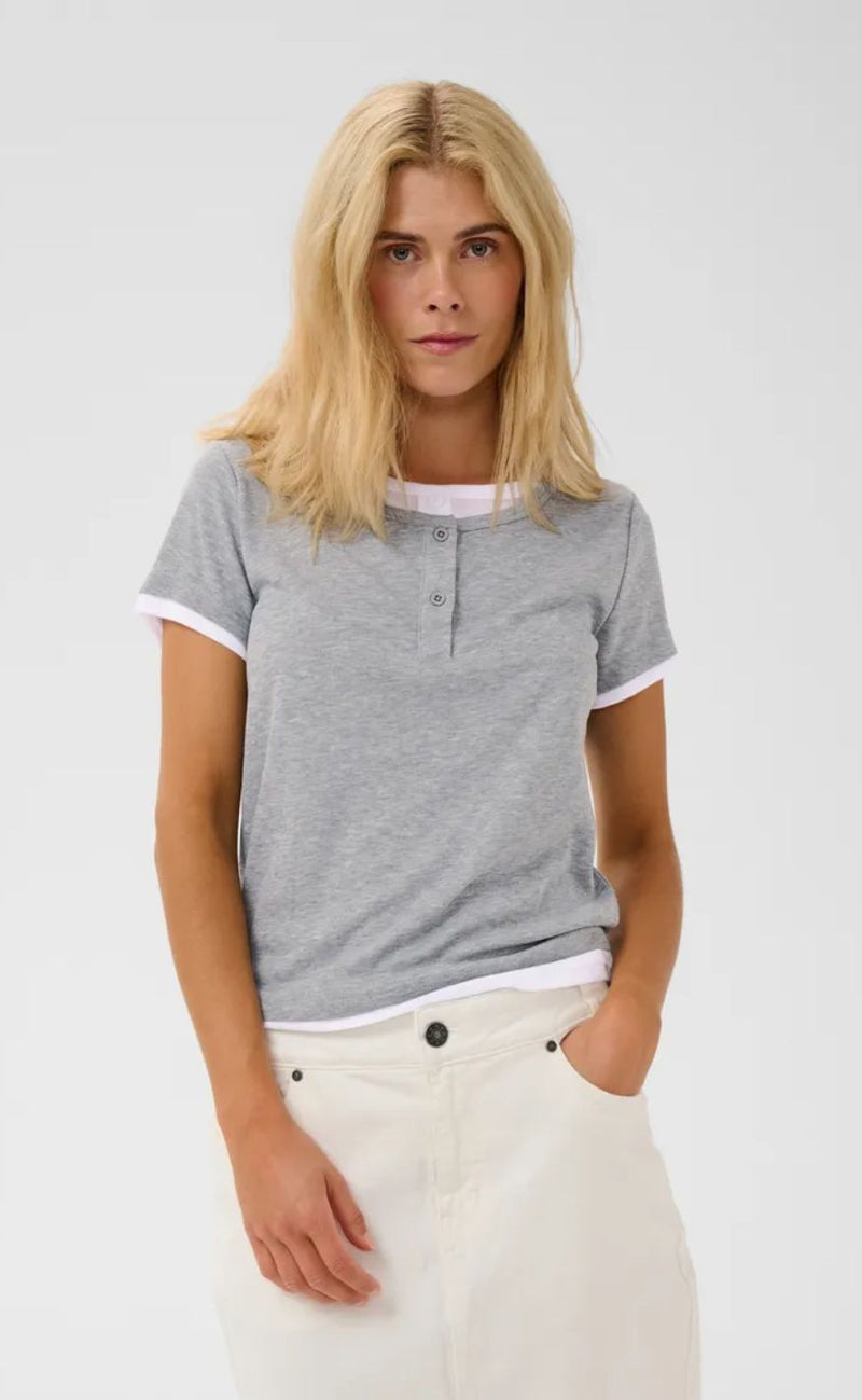 Culture T-Shirt - Rachel - Grey Melange