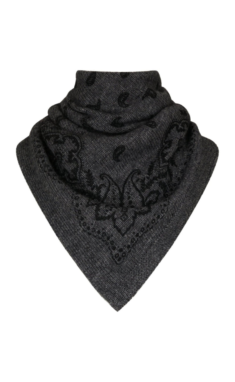 Neo Noir Skjerf - Adelina Paisley - Antracit Melange