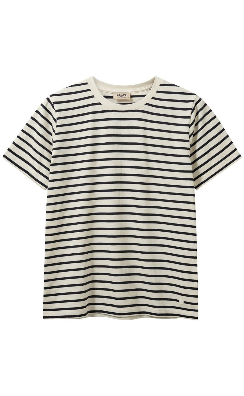 H2O T-Shirt - Skagen Striped - Cream White/Navy