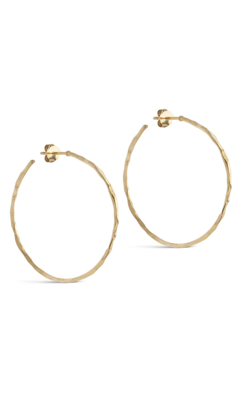 ENAMEL Copenhagen Øreringer - Organic Arena Large - Gold Colour