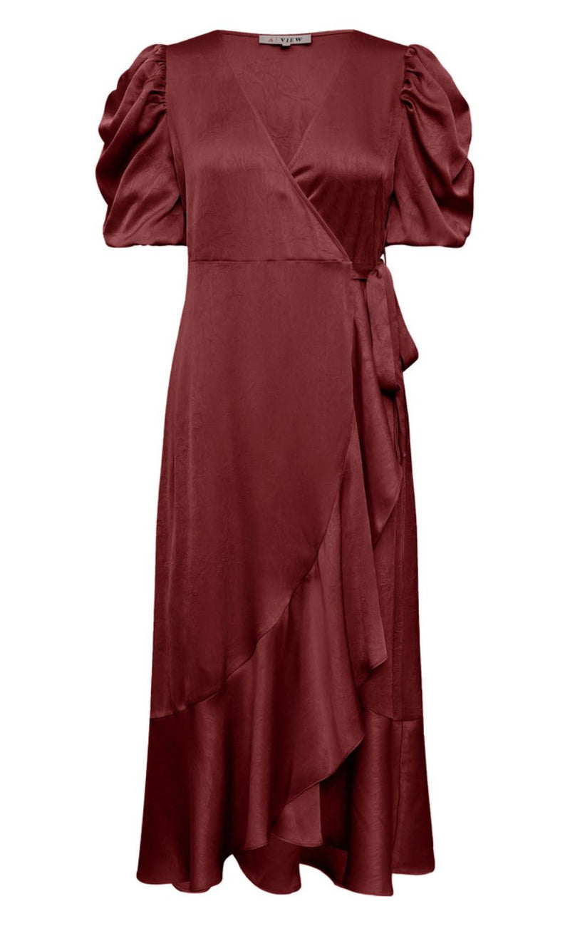 A-View Kjole - Sinda - Deep Burgundy