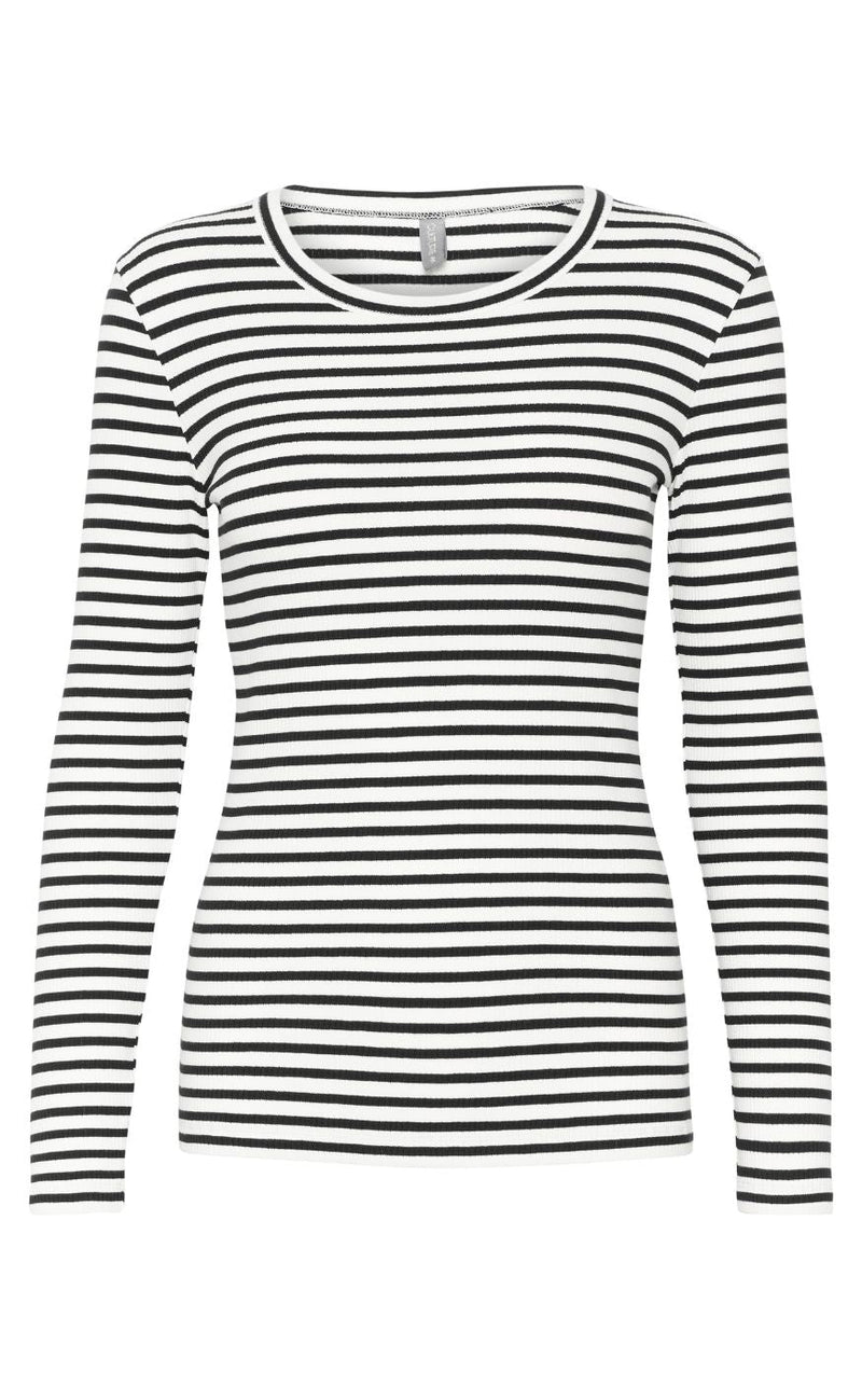 Culture T-shirt - Dolly - Black/White Stripe