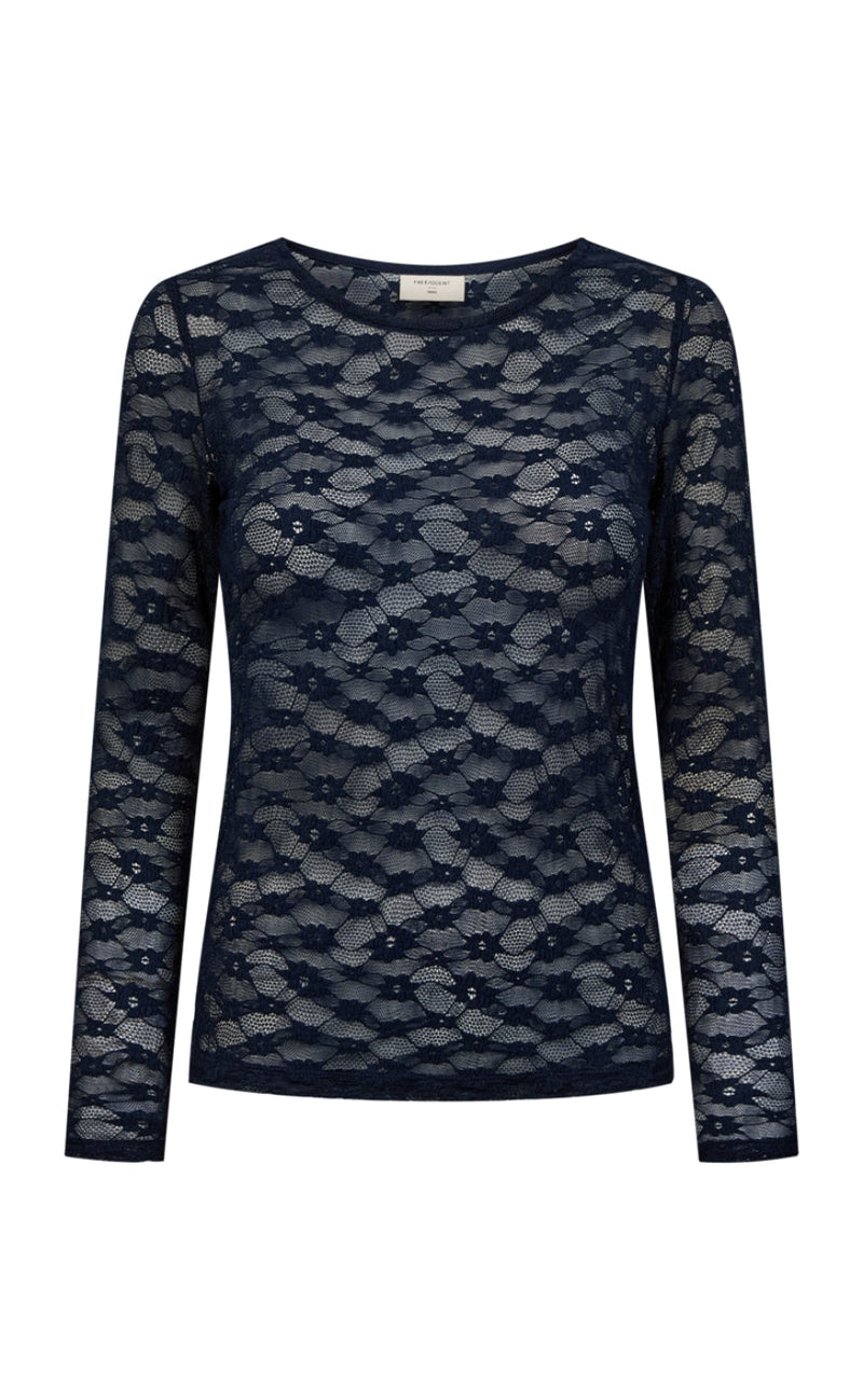 Freequent T-shirt - Ibena - Navy Blazer