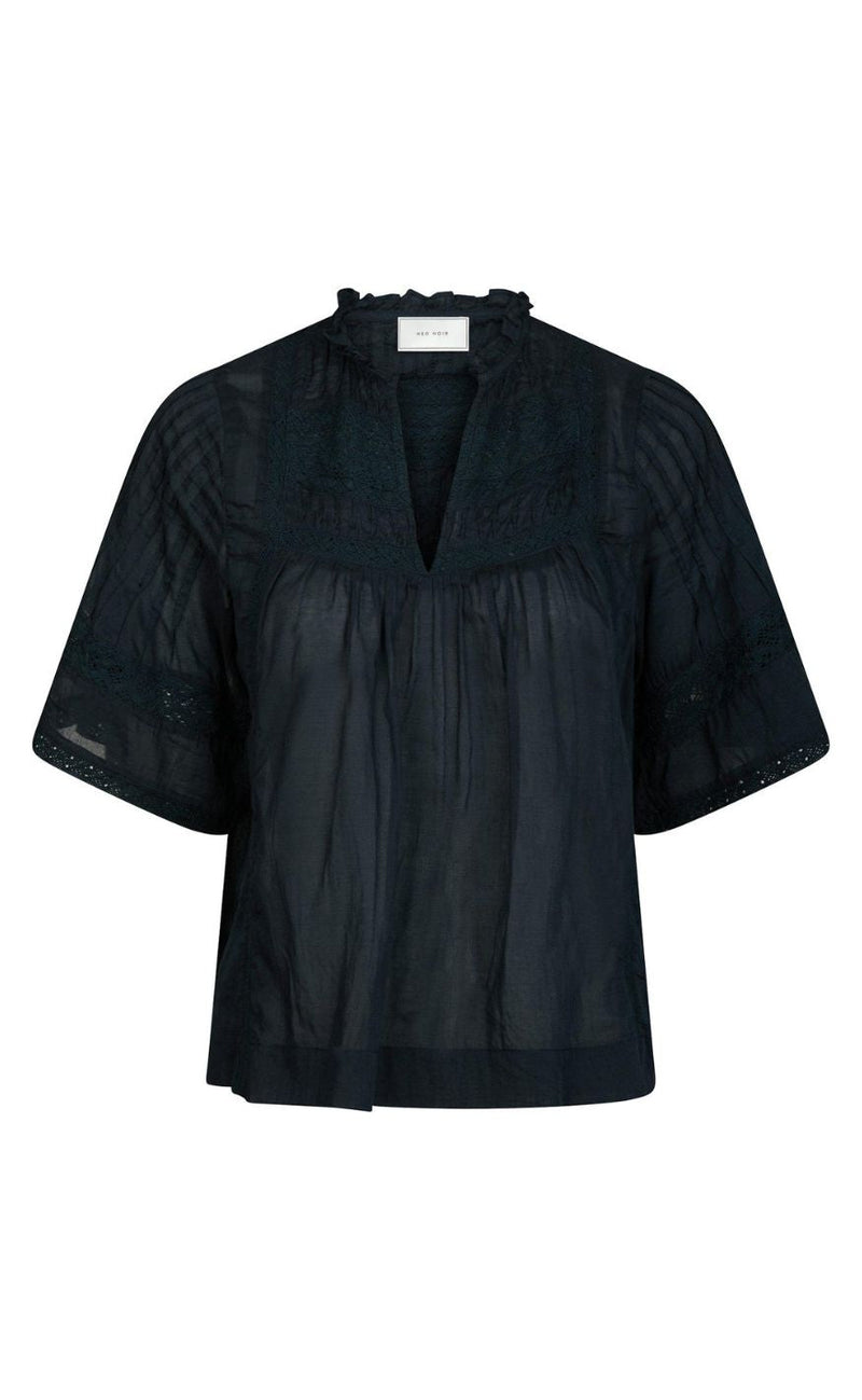 Neo Noir Bluse - Siama S Voile - Navy