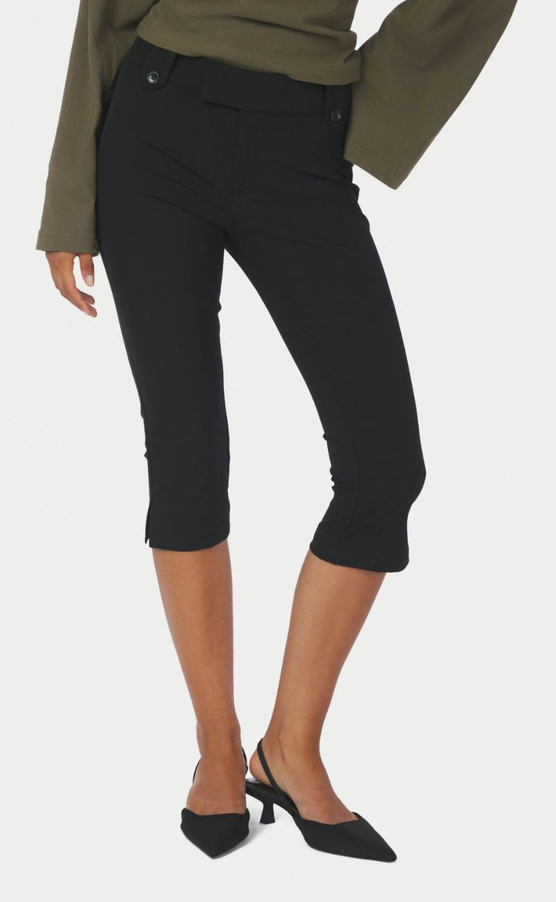Neo Noir Bukser - Shawnee Capri Stretch - Black
