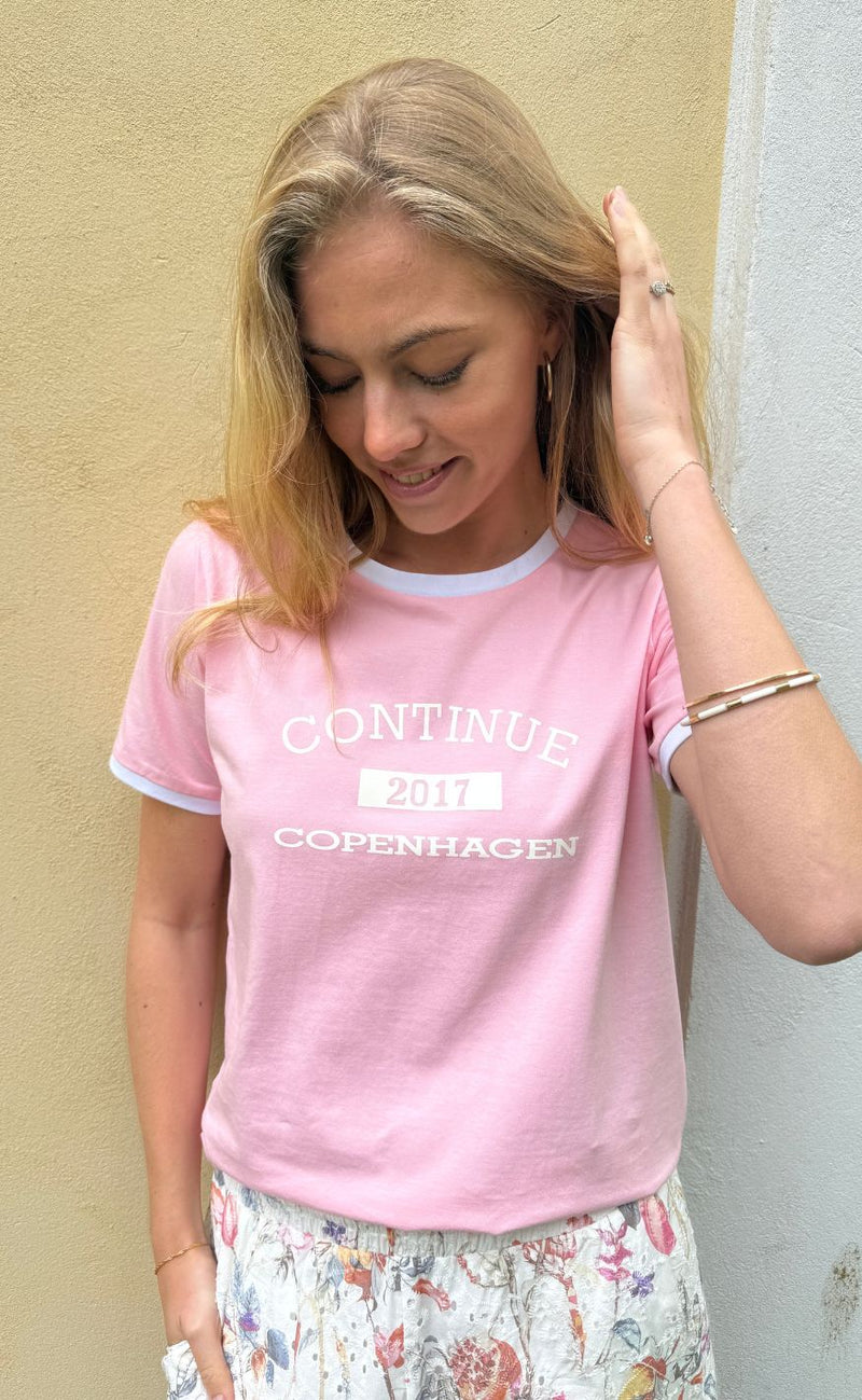 Continue T-shirt - Dea - Rose