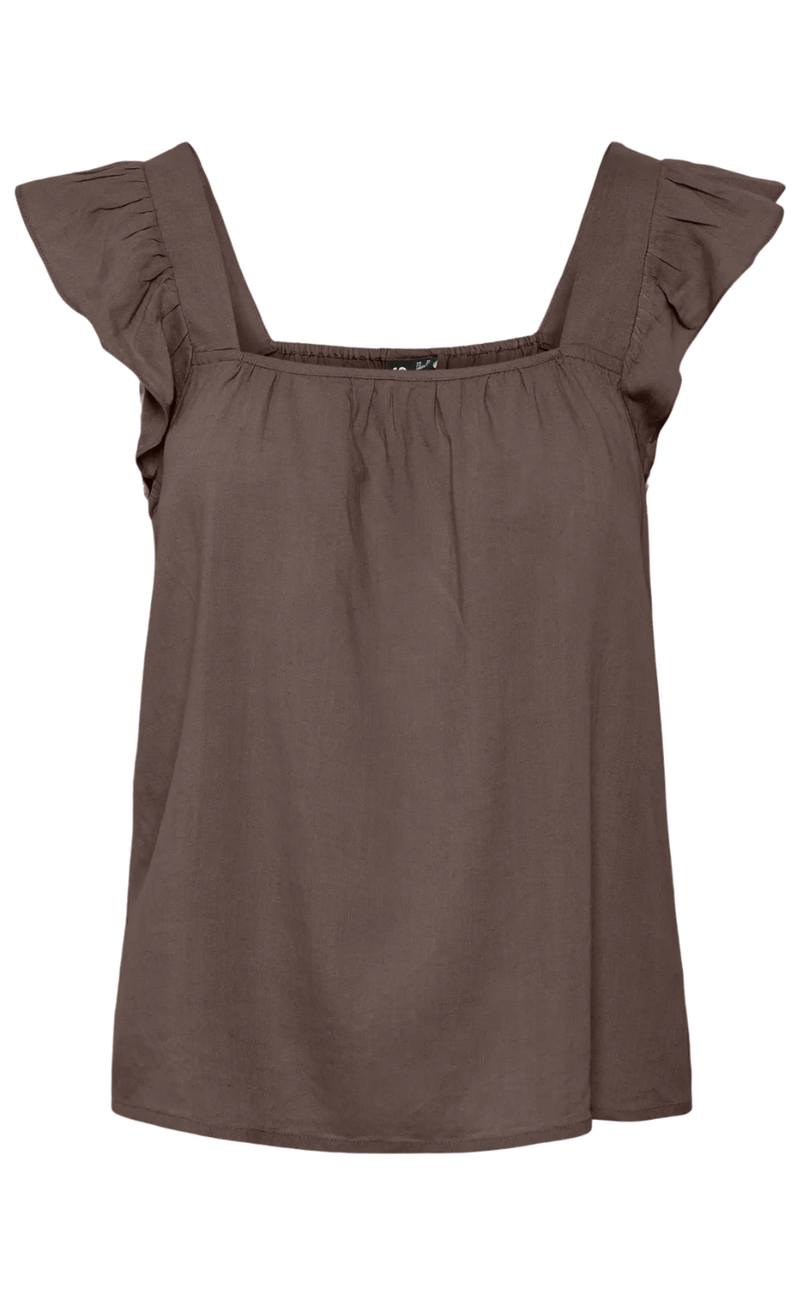 Pieces Topp - Pia - Coffee Quartz