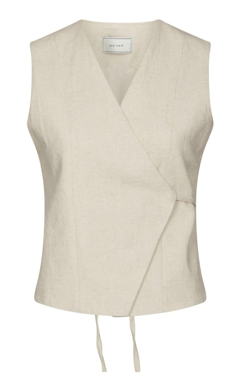 Neo Noir Vest - Samara Ramie - Natural