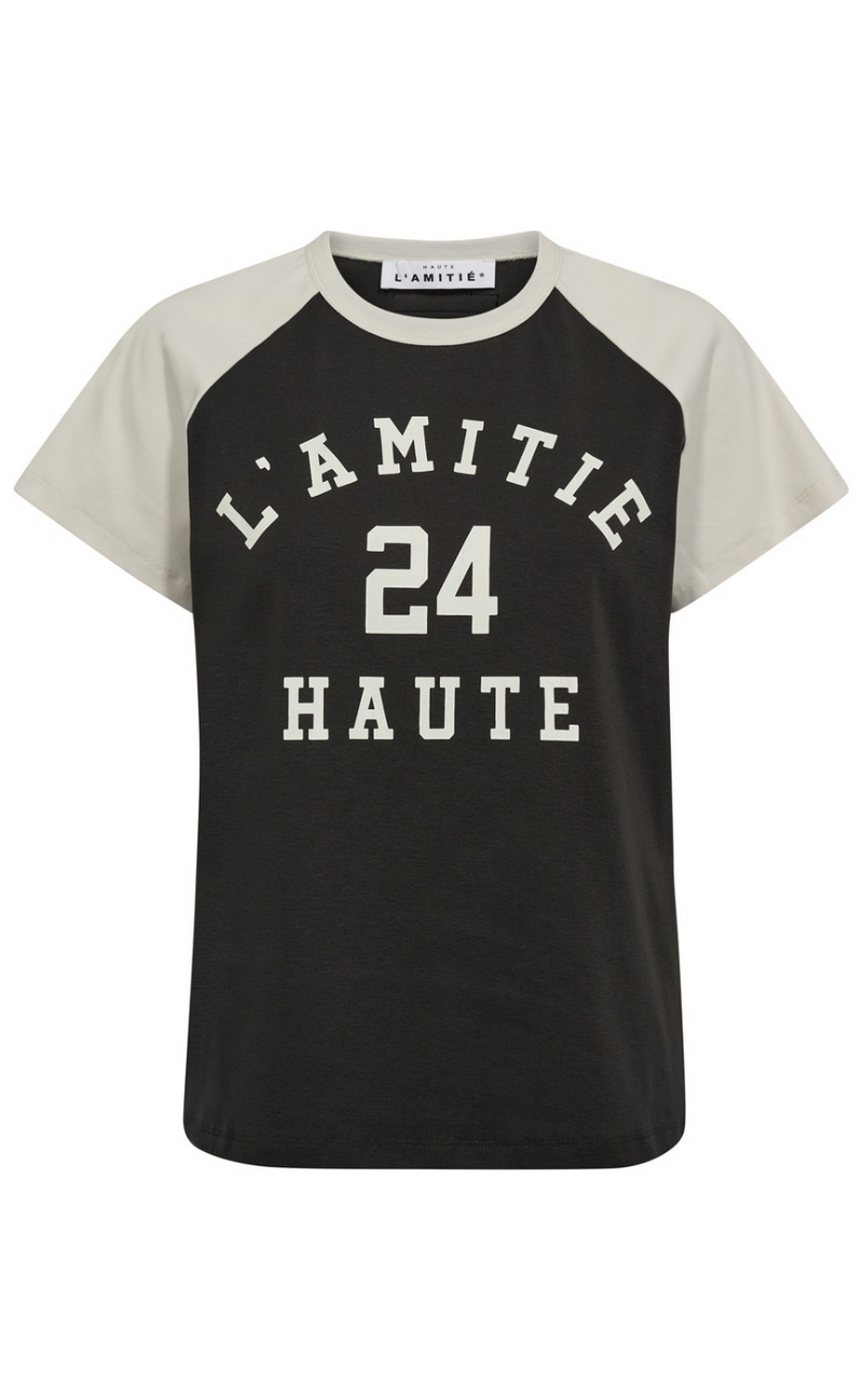 Haute L'Amitié T-Shirt - Neckline College - Antracit