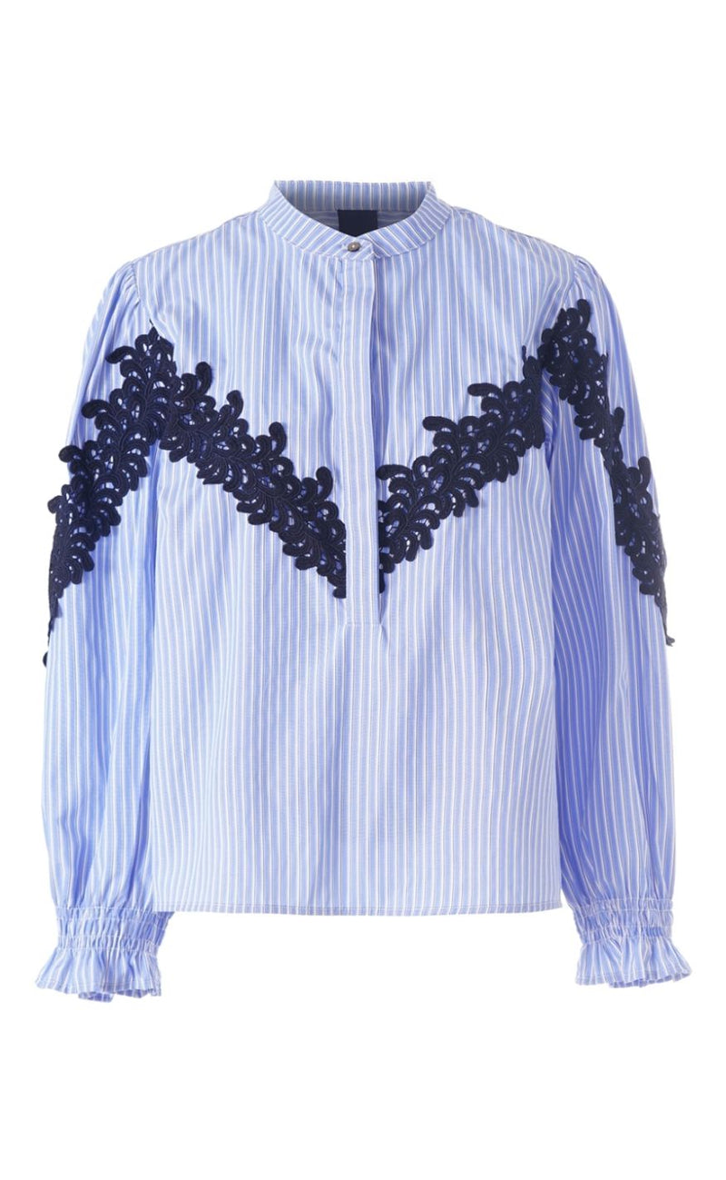 Luxzuz Bluse - Hanna - Colony Blue