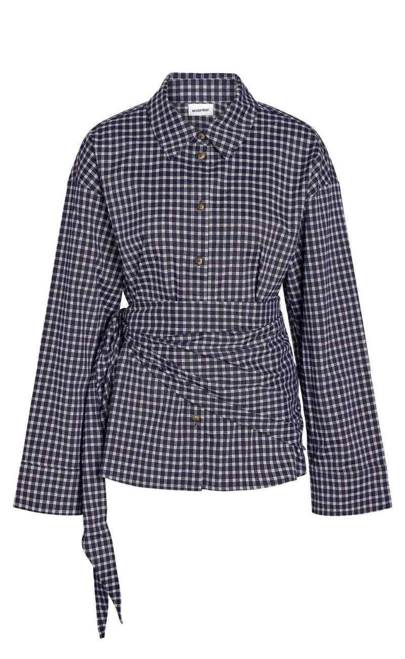 Noisy May Skjorte - Kilah - Navy Blazer/Birch