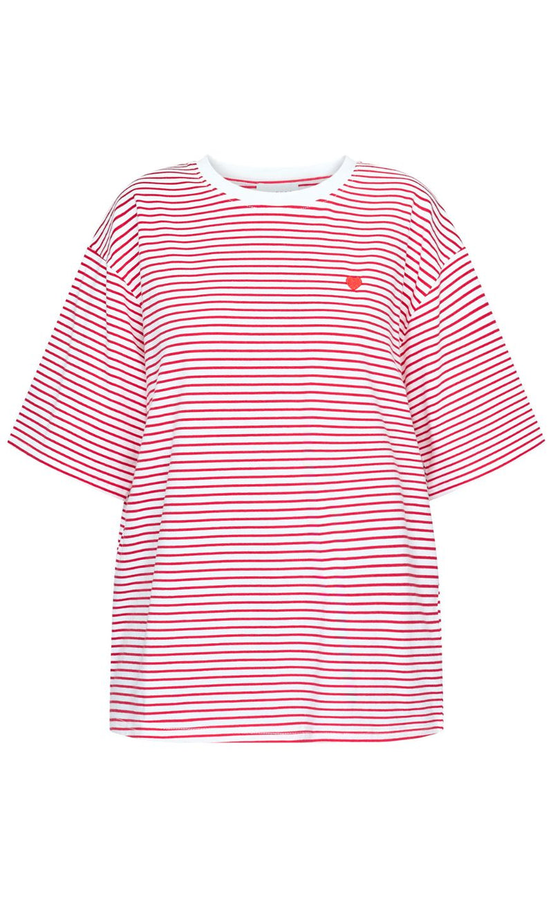 Sisters Point T-shirt - VEZ-SS - White/Red