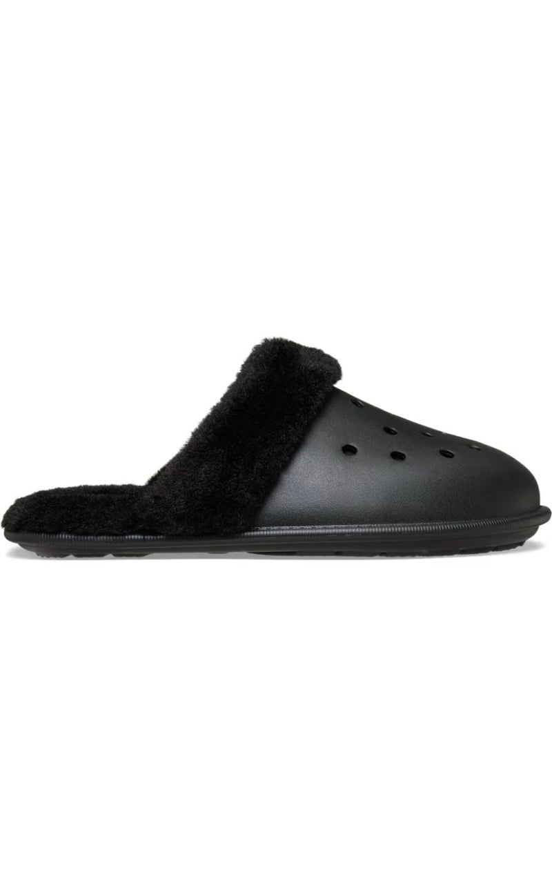 Crocs Træsko - Classic Fuzz Scuff - Black