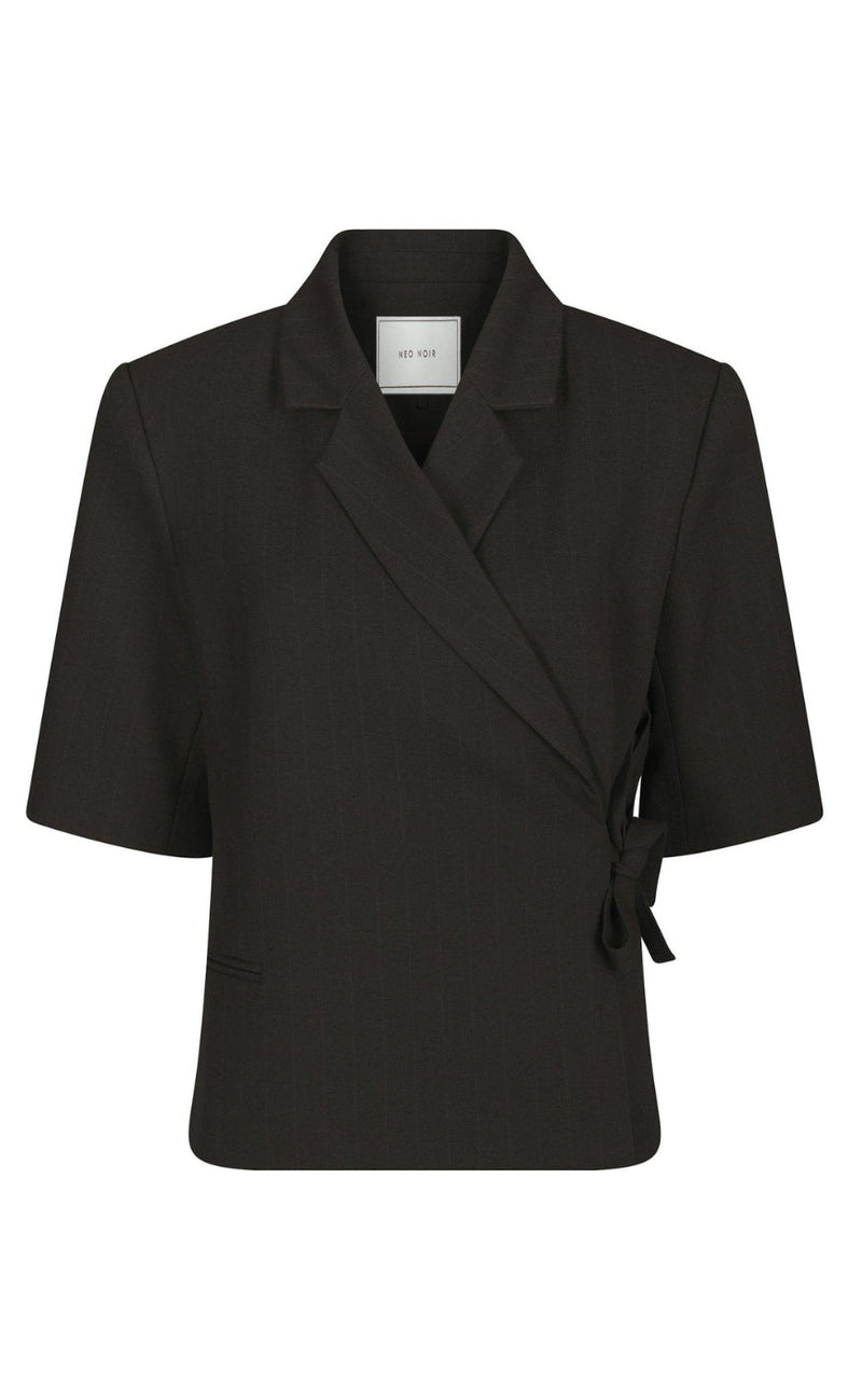 Neo Noir Blazer - Bellea Pinstripe - Antracit