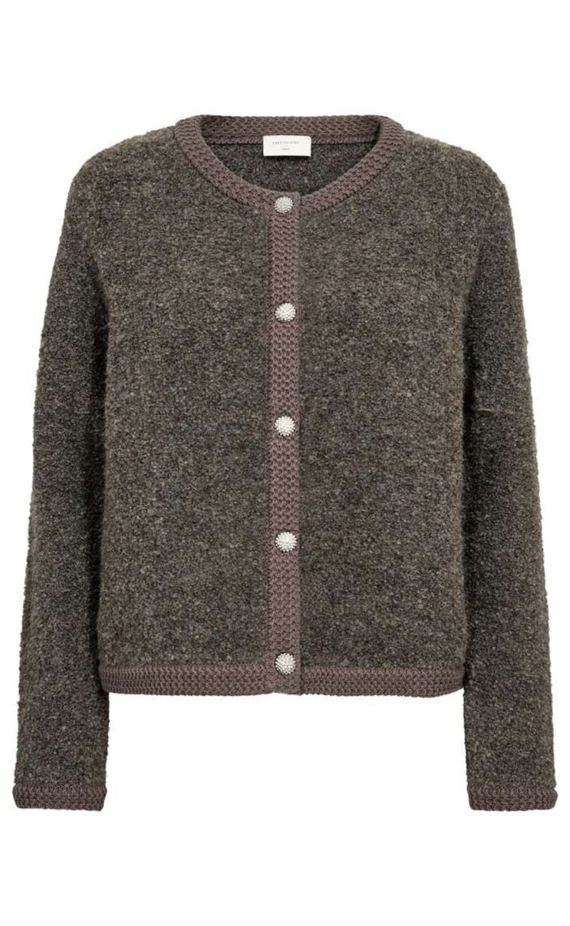 Freequent Cardigan - Grschrista - Morel Melange