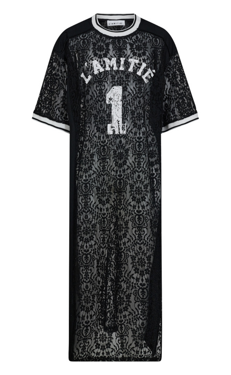 Haute L'Amitié Kjole - Lace Football - Black
