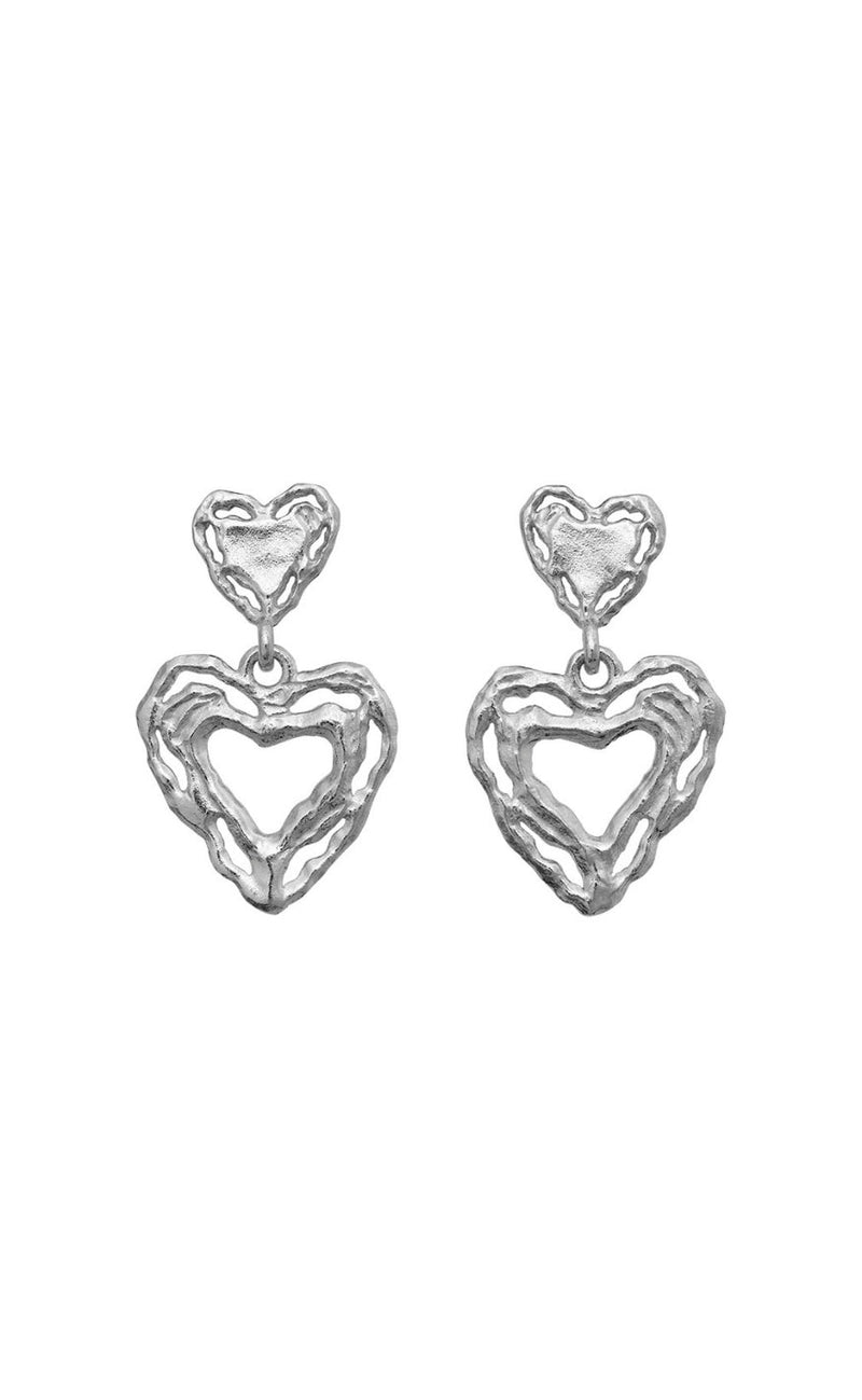 Maanesten Øreringer - Martha - Silver Colour