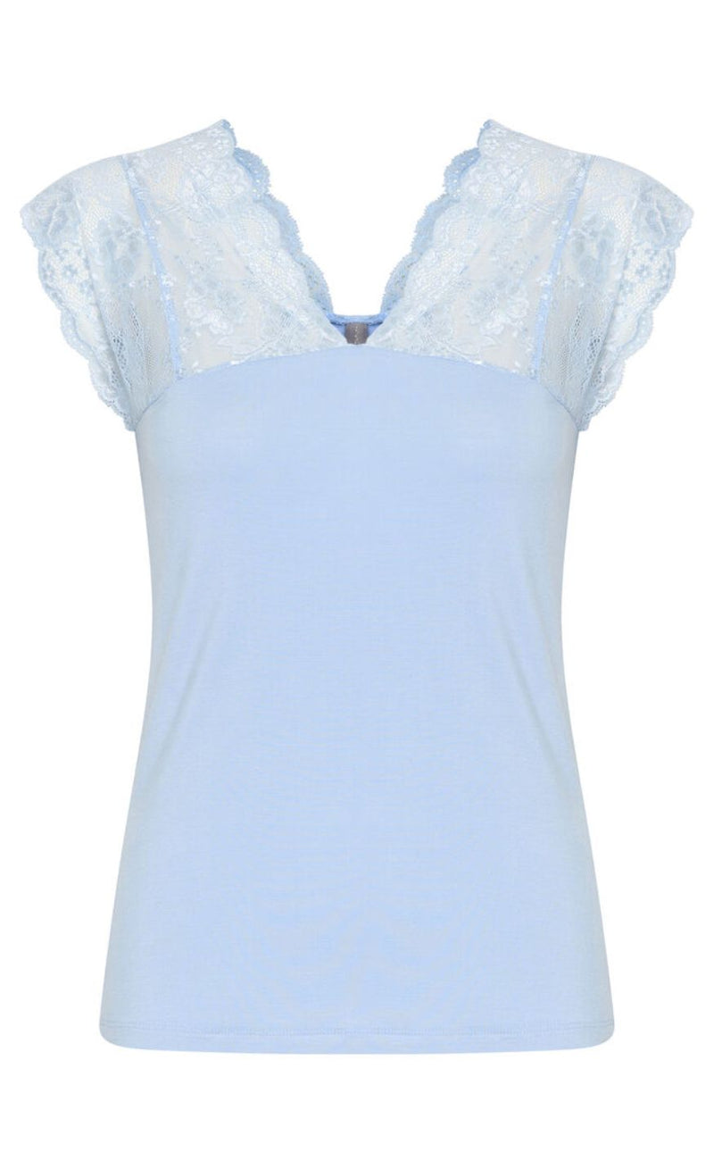 Culture Topp - Poppy Lace - Cashmere Blue