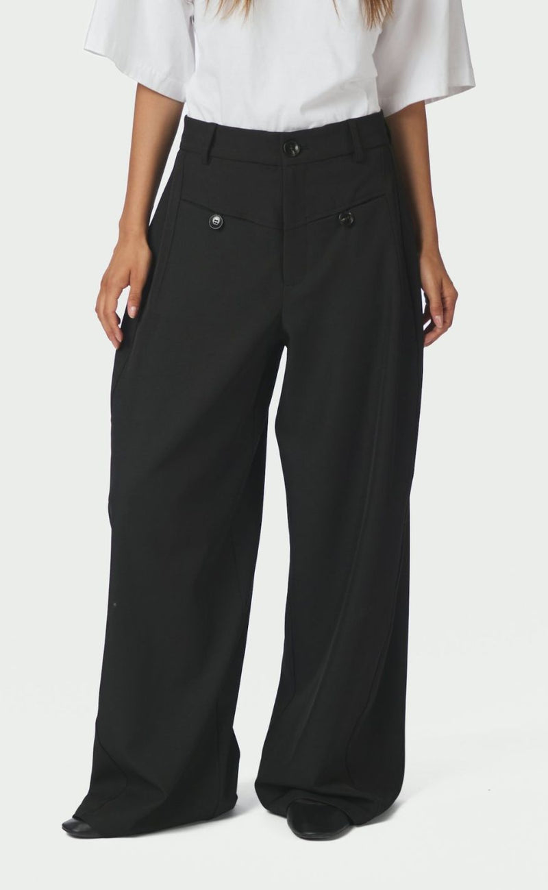 Neo Noir Bukser - Massie Structure - Black