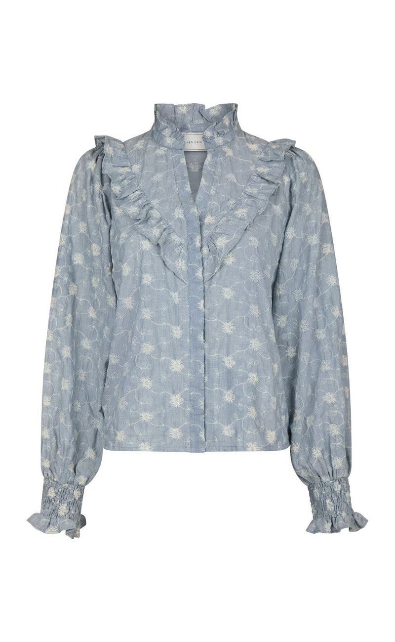 Neo Noir Bluse - Degas Delicate - Dusty Blue