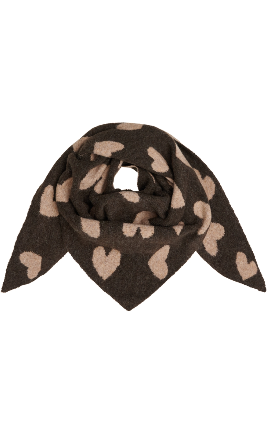 Marta Du Chateau Skjerf - Topppy - Taupe/Coffee