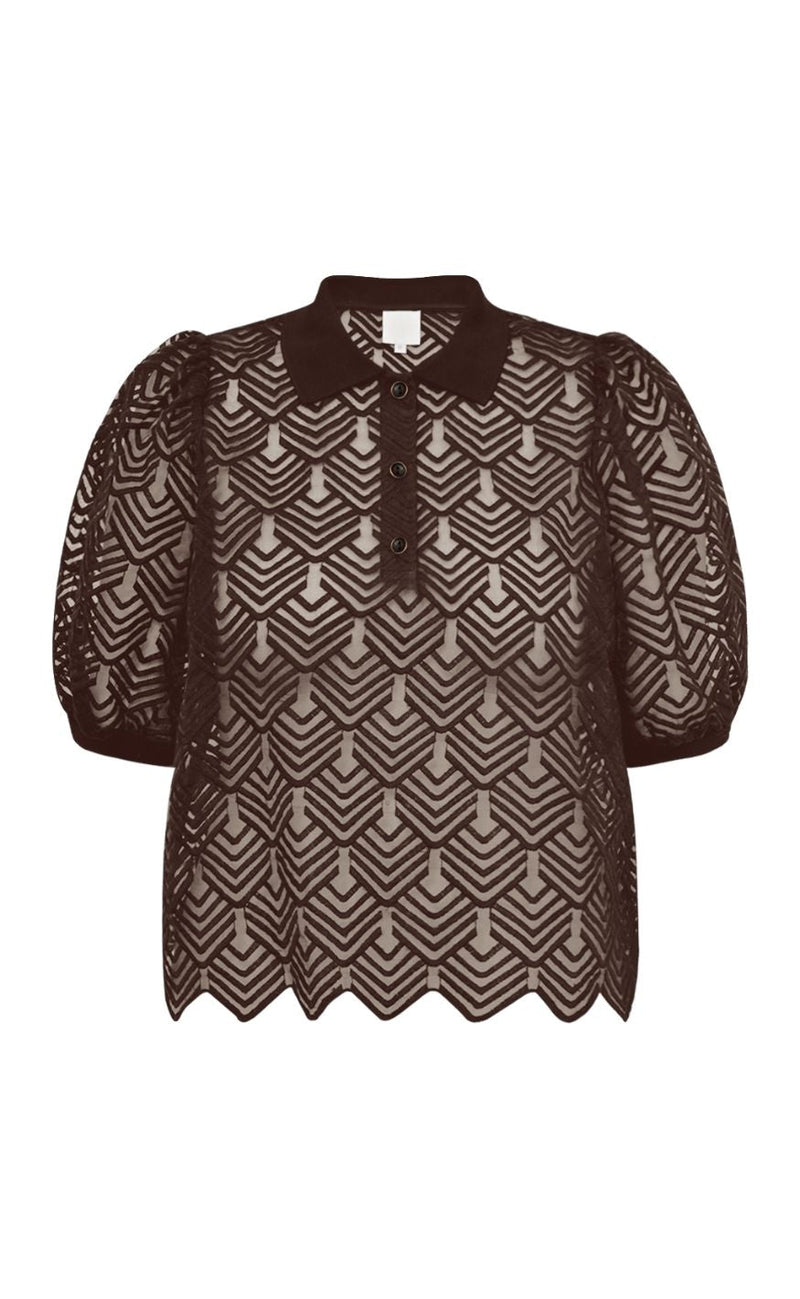Gossia T-shirt - Ava Polo - Chocolate