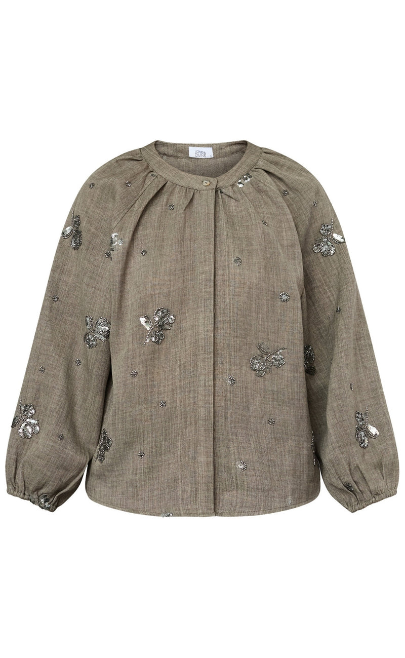 Love & Divine Bluse - Love1642 - Khaki