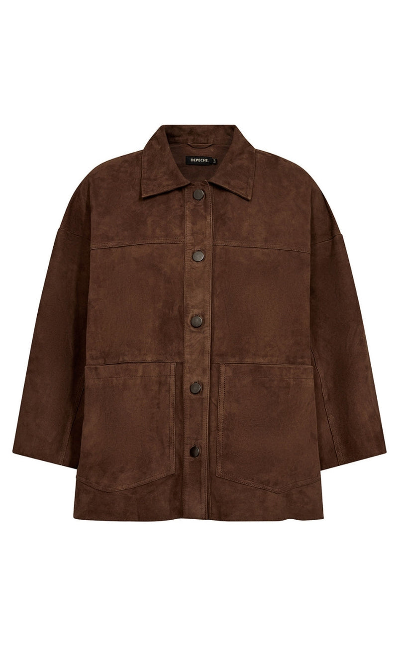 Depeche Skjorte - Tonaja Suede - Wood