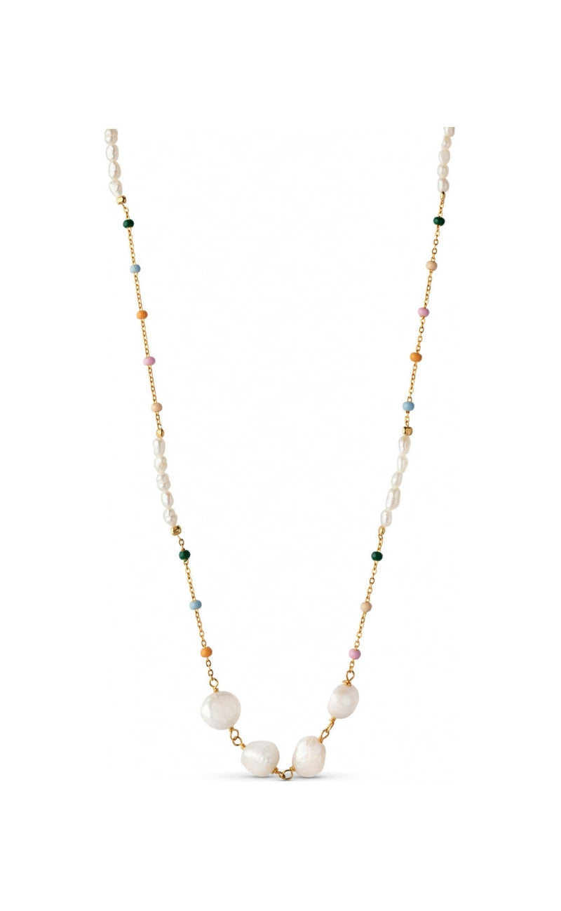 Enamel Halskjede - Lola Perla - Dreamy/Pearl